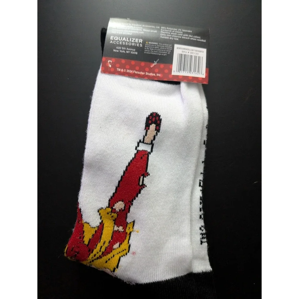 BETTY BOOP CREW SOCKS SIZE 9-13 Novelty Graphic Berkshire‎ Equalizer Accessories